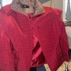 Port Authority Women's Deep Red Quilted Puffer Jacket